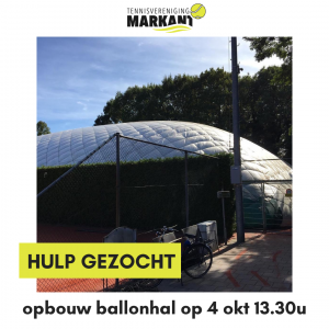 Ballonhal opbouwen